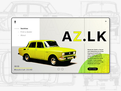Moskvich - 2140 design minimal ui ui design ussr ux uxdesign web webdesign website