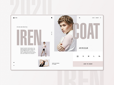 Clothes from Iren Uvarova branding design minimal ui ui design ux uxdesign web webdesign website