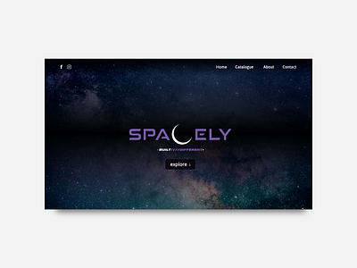 Spacely Apparel Store clean website clean website design dark website eccomerce landing page landing page design landingpage modern website ui uidesign