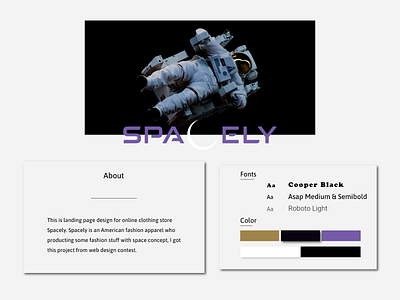 Spacely Apparel Store clean website clean website design dark mode eccomerce landing page design landingpage modern website ui uidesign uiux design