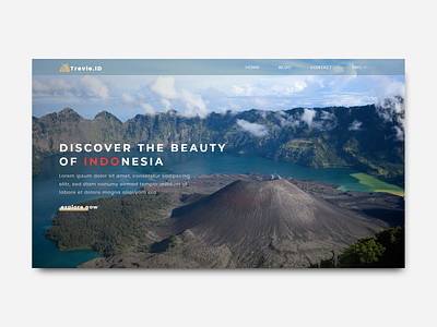 Trevle.ID ~ Landing Page Design clean website clean website design landing page design landingpage travel agency travel website ui uidesign uiux