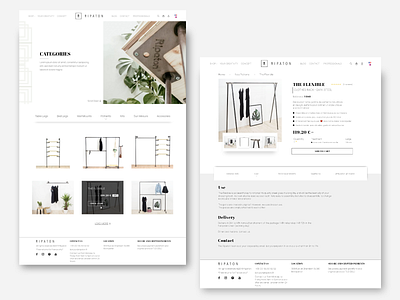 Ripaton ~ Furniture Online Store clean website clean website design eccomerce landing page design landingpage simple webdesign ui uidesign web design website design website designer