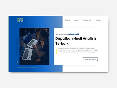 Kelas Data ~ Online Data Analyst Agency agency website clean website clean website design landing page design landingpage modern website ui uidesign uiux design website design