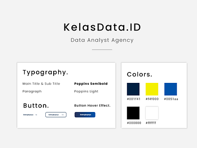 Kelas Data ~ Online Data Analyst Agency agency website clean website clean website design landing page design landingpage modern website ui uidesign uiux design website design