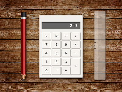 DailyUI 004-Calculator calculator daily ui