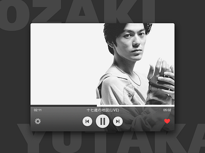 Daily UI 009-Music player ozaki yutaka