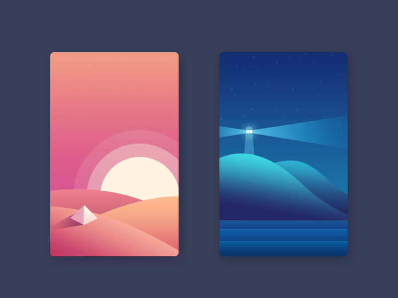 Day And Night by oumomo on Dribbble