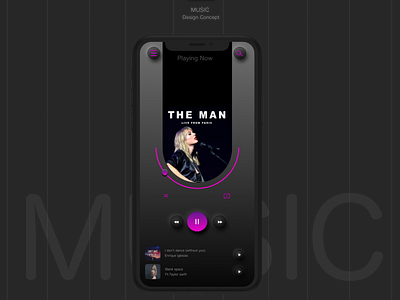 iPhone X XS 11 Pro 9 music app music app design music app ui ui concept