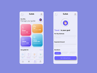#Gullak App - App for achieving goals