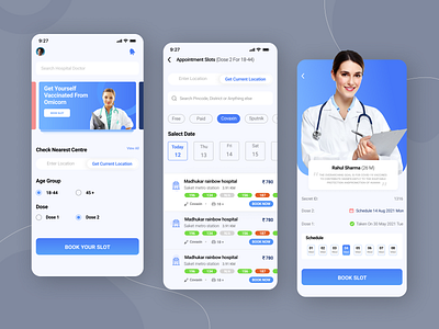 Omicron vaccination App doctor app new trend new ui new ui 2022 ui ui2022