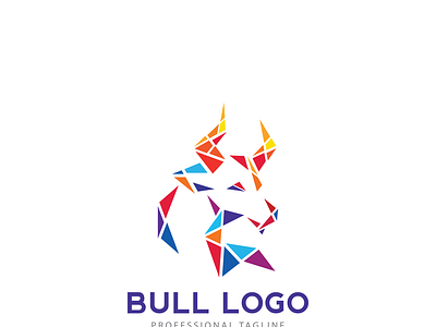 bull logo branding design icon illustration illustrator logo minimal vector