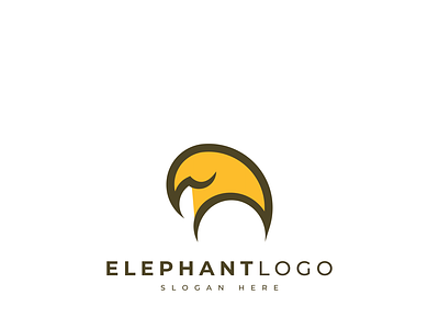 elephant logo branding design flat icon illustration illustrator logo minimal vector