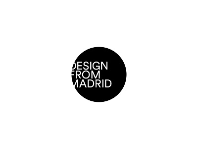 Design From Madrid black branding design icon logo madrid type typography vector