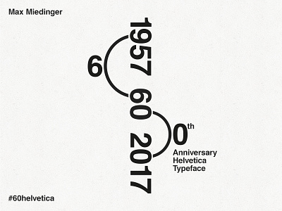 60th Anniversary Helvetica Typeface anniversary helvetica max miedinger tribute typeface