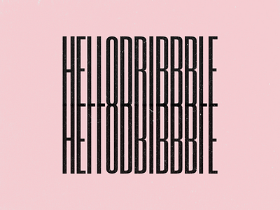 Here I go! debut editorial first shot hello dribbble type