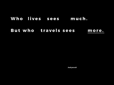 Travel quote #02 quote travel type typography