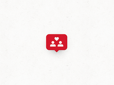 We found love concept editorial illustration instagram notification red