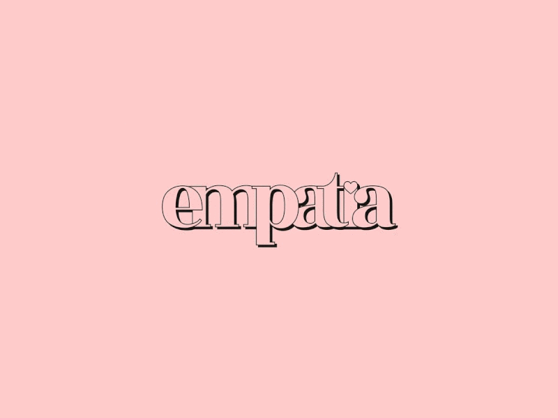 Empathy design doodle editorial logo type typogaphy