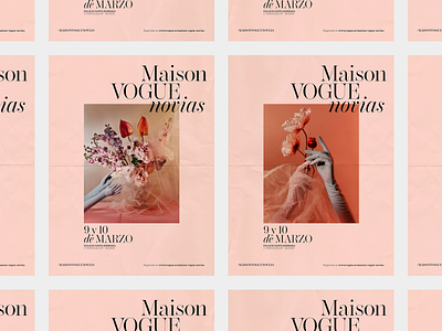 Maison Vogue Novias Poster design bride design editorial event fashion layout photography type typography vogue