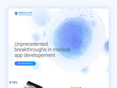 Medical App Innovations Landing Page