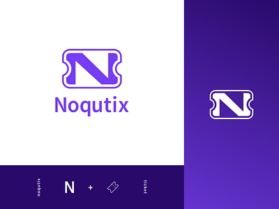 Noqutix | Mobile Event Ticket App app logo brand design branding design event event ticket logo logo design mobile mobile ticketing ticket ticketing