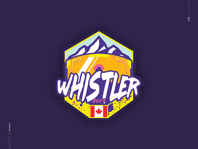 Ski Patch | Whistler 2017 2017 canada design fun patch patches patchwork retro ski skiing vector vector art vintage whistler