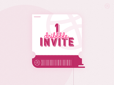1 Dribbble Invite! app clean dribbble dribbble invitation dribbble invite invitation invite ios logo ui ux web