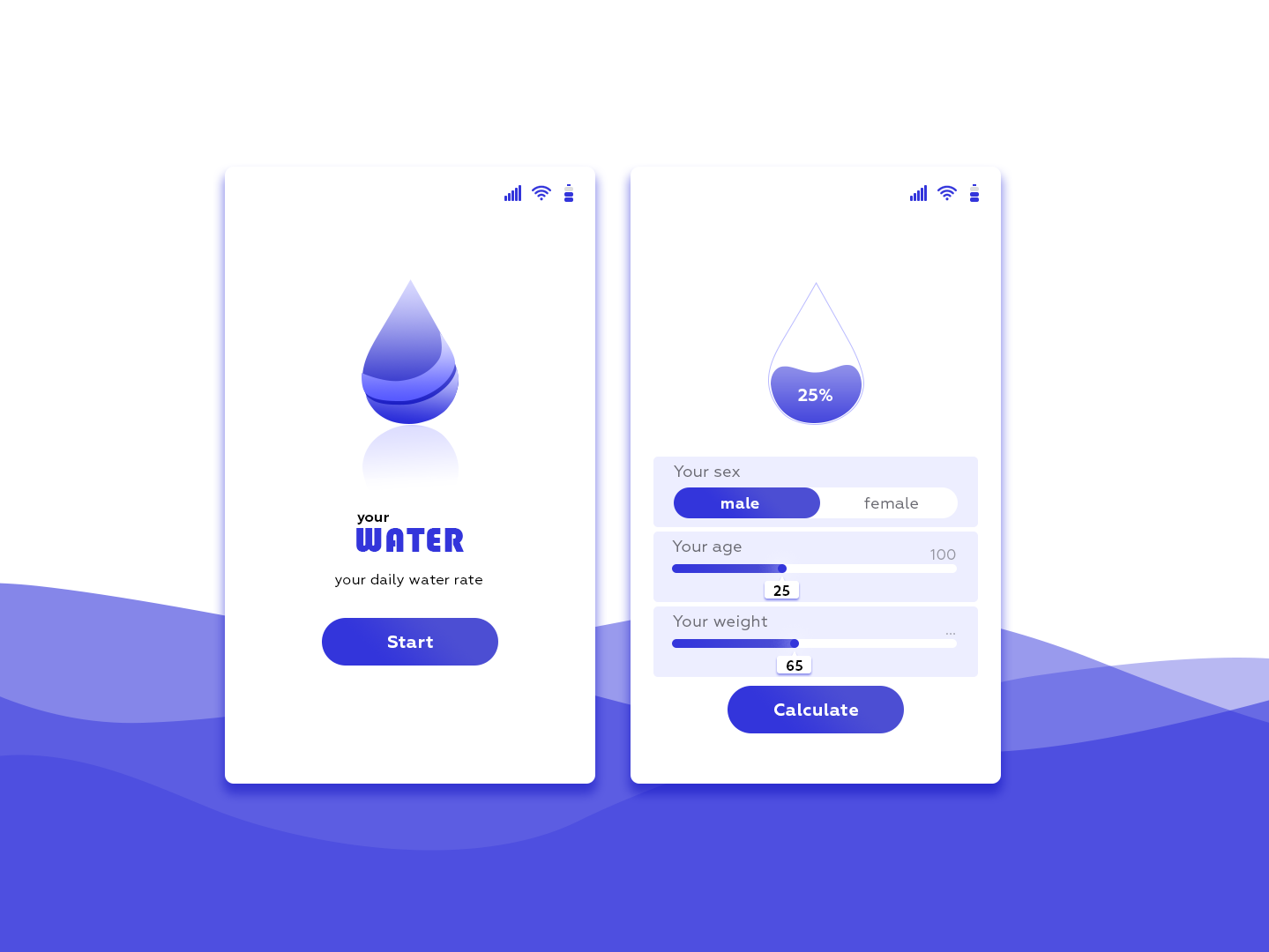 Water meter calculator by Катерина Бондар on Dribbble