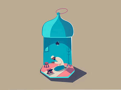 Eid - Mubarak! eidmubarak illustrator prayer quarantine