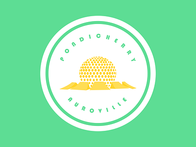 Sticker for AUROVILLE design hometown inkscape sticker weekly warm up