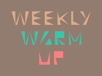 weekly warm-up#5 inkscape typography weekly warm up