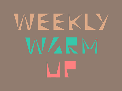 weekly warm-up#5