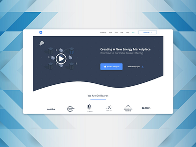 Marketplace landing page design ui web web design