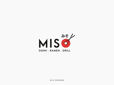 Miso Logo branding food icon illustration japanese logo ramen sushi typography