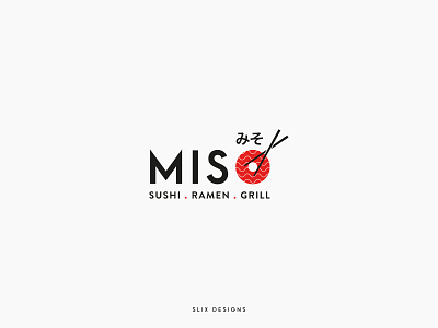 Miso Logo branding food icon illustration japanese logo ramen sushi typography