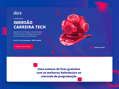 Imersão Carreira Tech design developer landing page products programing tech user interface designer uxdesign website