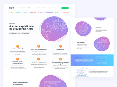 Super experiência Alura clean ui design ilustration ui user interface designer uxdesign visual design website