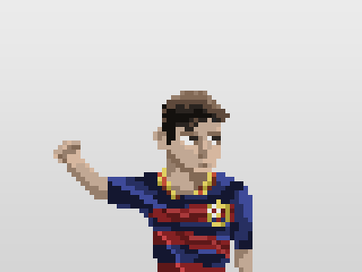 Pixel Messi by Sebastian Rosenkvist on Dribbble