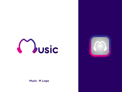 Music Logo app best logo branding creative logo graphicdesign icon logo minimal logo music music logo negative space new logo typography