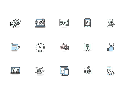 Medical Technology Iconography branding icons design icons set website