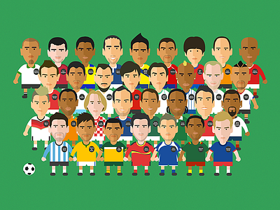 World Cup football illustrator