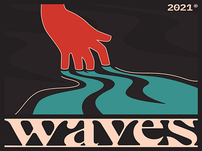 Waaaaves 🌊 abstract art graphic design illustration typography vector