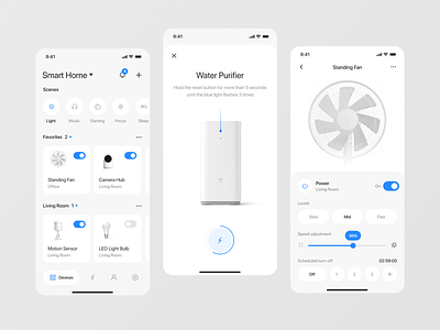 Design concept for smart home app