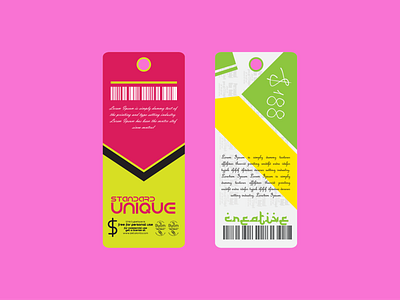 Label or Tag design