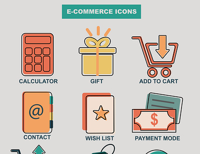 Premium Icons Set for eCommerce and Business 3d ai animation branding design ecommerce graphic design icon icons illustration logo ui ux vector