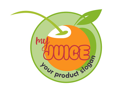 Juice branding design illustration logo vector