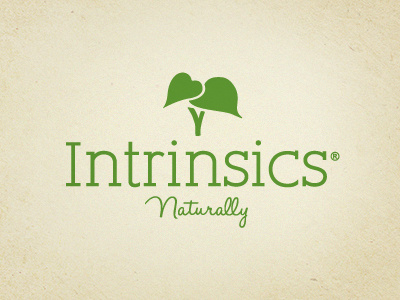 Intrinsics Logo cotton green intrinsics leaf logo natural stem