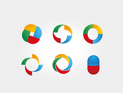 Image series around logo pills windmill