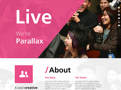 LIVE - Interactive Parallax - Responsive HTML5 Theme designova html5 one page parallax theme themeforest