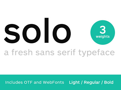 SOLO- Sans Serif Typeface designova font font design font family fonts minimal minimalist sans serif sans serif font sans serif typeface sell selling type typeface typeface design typeface designer typeface. lettering typefaces typogaphy webfonts